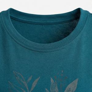 T-shirt décontracté à manches courtes en tissu satiné anti-rides avec motif de logo personnalisé de la meilleure qualité, pour femmes, tendance, toutes saisons - Product Image 4