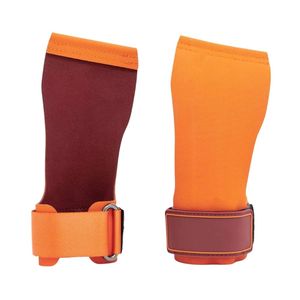 Guantes de gimnasio de gamuza con 2 orificios, protector de palma para levantamiento de pesas y gimnasia, para entrenamiento, protección de manos, duraderos, color personalizado de fábrica - Product Image 2