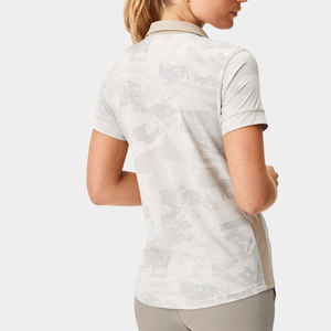 Lot de polos pour femmes à manches courtes avec détails contrastants, poche poitrine, en mélange de coton doux et extensible, pour le bureau et les tenues décontractées - Product Image 2