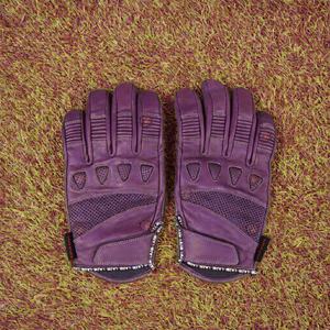 Gants de moto en cuir résistant à l'abrasion Lazib Sports, avec protection des phalanges, pour sports de plein air, conduite en ville et cyclisme. - Product Image 1