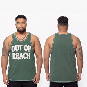 Customized Plus Size Gym Trainer Tank Top Distressed Embroidered <b>Singlet</b> <b>Men</b> Quick Dry Breathable Muscle Fit Stringer U Knitted - Product Image 5