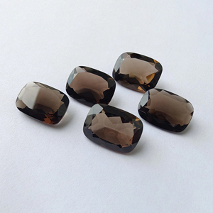 Natural Smoky Quartz Faceted Cut <b>Cushion</b> Shape Calibrated AAA+ Gemstone for Jewelry - Product Image 2