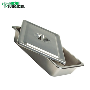 Plateau pour instruments chirurgicaux manuels en acier inoxydable au design moderne avec couvercle - Product Image 1