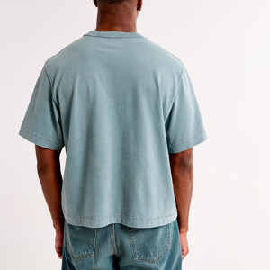 Camisetas Oversize de Corte Cuadrado para Hombre, 100% Algodón, 250 GSM, de Alta Calidad, con Logo Personalizado y Hombros Caídos - Product Image 4