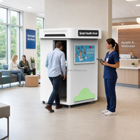 Kios Diagnostik Kesehatan Layar Sentuh Berbasis AI HS-S580 dari Pabrik OEM Huasheng Medical dengan Harga Kompetitif