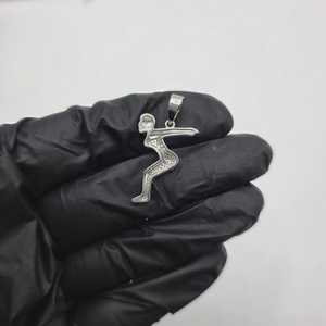 <b>Ice</b> <b>Skating</b> Girl Cartoon Moissanite Pendant For Unisex 925 Sterling Silver Unique Hip Hop Style Fine Jewelry Pendants & Charms - Product Image 4
