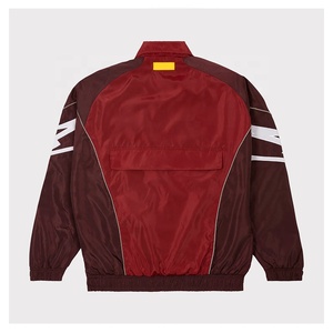 OEM Custom Logo Men's Sporty Breathable Nylon Tracksuit <b>Reflective</b> Jogging Windbreaker Stripes Breathable Tracksuit Set - Product Image 1