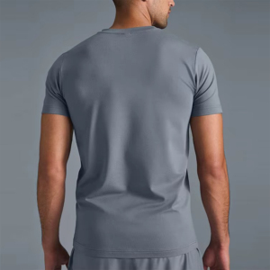 เสื้อเชิ้ตแขนสั้นลำลองสำหรับผู้ชาย วัสดุระบายอากาศได้ดี ทรงหลวม ใส่สบายทุกวัน สไตล์เรียบง่าย คอกลม เสื้อเชิ้ตสำหรับใส่ในฤดูร้อน - Product Image 3
