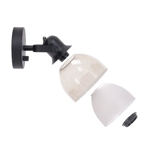 BKLW-BLG4 Home Decor 1-Lumière E26/E27 En Plastique Double Ombre Mur Montage Vanité Mur Lampe avec USB Port de Charge - Product Image 4