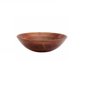 Bol à salade en bois d'acacia de qualité supérieure, écologique, grand bol rond en bois pour servir, ensemble de bols de luxe personnalisés pour fruits, pâtes et soupes, vente en gros - Product Image 4
