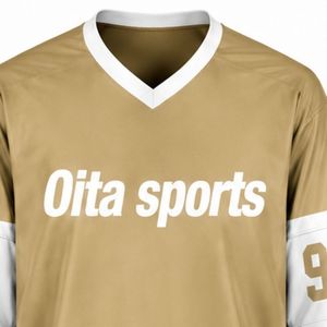 Camiseta Deportiva de Hockey sobre Hielo para Hombre, Color Marrón Camel, Manga Larga, Poliéster, para Entrenamiento y Partidos - Product Image 3