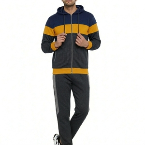 Ensemble de survêtement tendance pour homme, coupe slim, pour la salle de sport, la course à pied, vêtements de sport respirants - Product Image 6