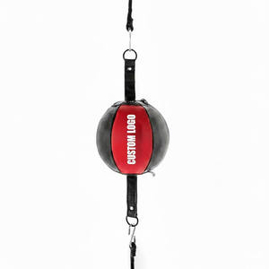 Sac de frappe double extrémité noir et rouge, entièrement personnalisé, fabriqué au Pakistan, pour entraînement en salle de sport, nouvelle arrivée, produit durable et tendance - Product Image 1