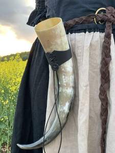 Cuerno de Búfalo Pulido Hecho a Mano, Cuerno Vikingo de Guerra |   Corneta Medieval Ecológica de Primera Calidad |   Regalo Nórdico Único para - Product Image 2