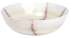 Centro de mesa de ónix artesanal de lujo, accesorio de piedra de mármol de alta gama hecho a mano, piedra pulida contemporánea, precio de mayoreo. - Product Image 2