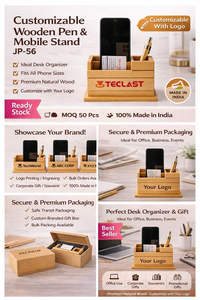 Portalápices de Oficina Personalizado LuxeWood con Impresión para Acción de Gracias - Product Image 3