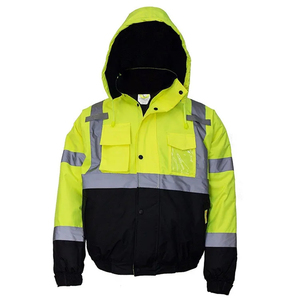 Conjunto de Ropa de Trabajo de Poliéster Resistente OEM para Obras de Construcción, Alta Visibilidad, Impermeable, Ropa de Trabajo de Invierno Resistente al Frío y Segura - Product Image 1