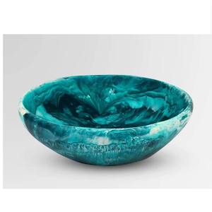 Bol en résine design moderne, idéal pour salade, en résine époxy blanche, lot de 3 bols au prix le plus bas, vaisselle colorée, idéal pour offrir. - Product Image 3