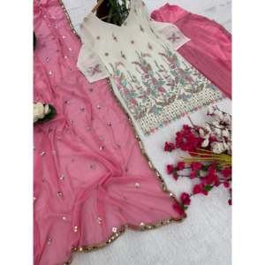 Ensemble Dupatta haut-bas et magnifique pour femmes - Product Image 5