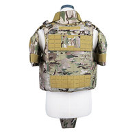 H Win al aire libre 1000D camuflaje de liberación rápida chaleco táctico de protección completa con sistema Molle chaleco blindado de camuflaje con placa