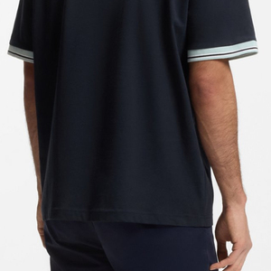 T-shirt à col rond au design élégant et contrastant, mode décontractée moderne pour l'été, service OEM, vêtements décontractés. - Product Image 6