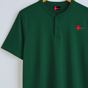 Camiseta Henley para Hombre, 100% Algodón, 180 GSM, Logotipo Personalizado, Cuello con Botones, Ropa Casual, Camiseta Premium - Product Image 4