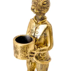 Candelabro de Hierro Rústico Hecho a Mano para Decoración de Mesa de Comedor de Cocina Estilo Granja, Candelabro de Metal de Diseño Artesanal para Navidad - Product Image 5