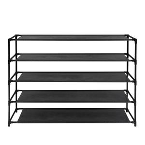 Scarpiera a 5 livelli smontabile, facile da montare, in tessuto non tessuto impermeabile, salvaspazio, scaffali impilabili - Product Image 3