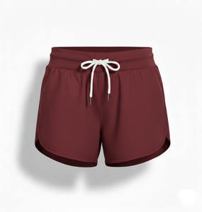 Shorts Deportivos para Mujer 2026 con Logotipo Personalizado, Cintura Alta, Cierre con Cordón, Ligeros, Transpirables, Ecológicos, OEM, para Gimnasio - Product Image 3