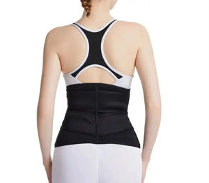 Ceinture amincissante noire pour femme, maintien ferme, respirante, avec fermeture à agrafes pour usage quotidien - Product Image 2