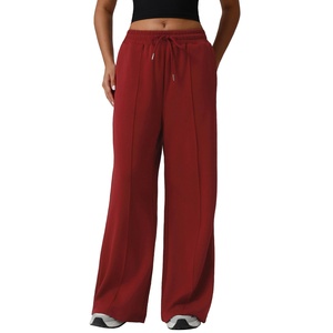 Casual Running <b>Sweatpants</b> Athletic Jogger Pants Drawstring Double Layer High Waist Fitness Pants Sports <b>Sweatpants</b> for <b>Women</b> - Product Image 1