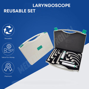 High Quality Stainless Steel <b>Electric</b> Laryngoscopes Set Custom Made Reusable Unique Style - Product Image 5