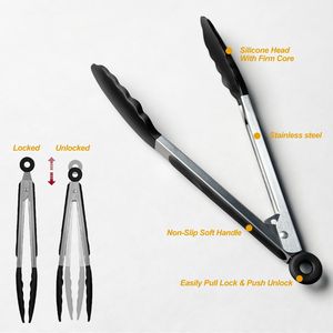 Set di Utensili da Cucina in Silicone Senza BPA, Resistenti al Calore, Spatole e Cucchiai Grandi Antiaderenti per Cucina, Include Spatola per Girare - Product Image 3