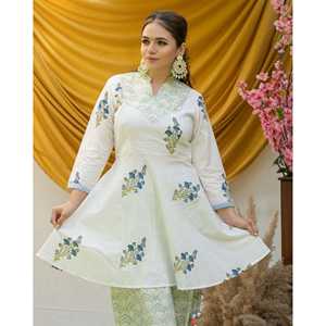 Ensemble Kurta en coton blanc jasmin taille XS - Product Image 4