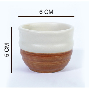 Custom Glazed Ceramic <b>Mug</b> 6x5cm for Restaurant Hotel Cafe Tea Water Sake - Product Image 3
