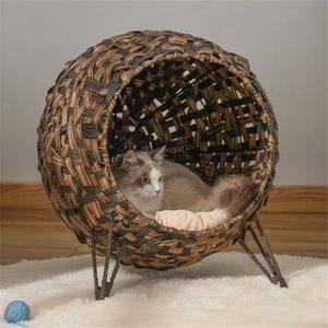 Letto marrone per gatti/casa per gatti comodi letti per animali domestici per amici pelosi - Product Image 6