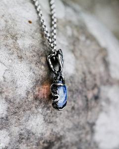 Collier pendentif vintage en argent sterling avec pierre de lune et motif floral, bijoux de mariage pour femme - Product Image 3