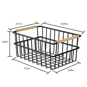 Fabricant et exportateur d'articles décoratifs : paniers en fil métallique faits à la main pour les magasins de décoration intérieure, paniers à fruits en métal de luxe faits à la main - Product Image 3