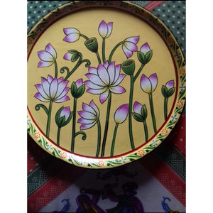 Plaque murale en bois Art Déco traditionnelle pour les célébrations de Diwali, de mariages et d'anniversaires - Product Image 3