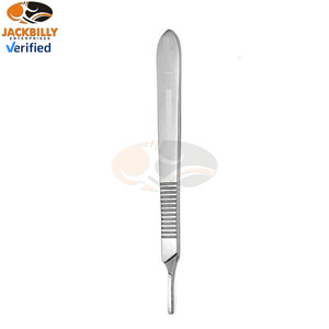 ด้ามมีดผ่าตัดแบบแมนนวลระดับพรีเมียม # ได้รับการรับรองมาตรฐาน CE 3 ระดับ เหมาะสำหรับกระบวนการทางการแพทย์ ใช้ซ้ำได้ ผลิตจากสแตนเลสคุณภาพระดับมืออาชีพ - Product Image 4