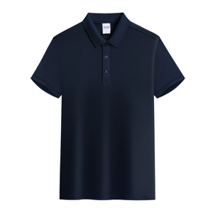 Camiseta de Manga Corta para Hombre con Logotipo Personalizado, Tejido Transpirable de Mezcla de Algodón y Poliéster, Antiarrugas, Fabricación OEM - Product Image 4