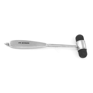 Martillo de Percusión Médico Preciso, Manual, de Acero Inoxidable con Acabado Plateado, Cabeza de Goma de Doble Cara, Certificado CE, Instrumento de Diagnóstico - Product Image 4