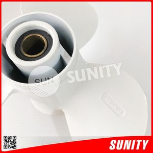 Hélice hors-bord à essence TAIWAN SUNITY neuve de haute qualité 9 7/8x13 OEM 664-45949-02-EL pour Yamaha 25HP-30HP en aluminium - Product Image 4