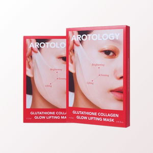 แผ่นมาส์กหน้า Arotolroji Glutathione Collagen glow Lifting Mask 5 แผ่น แผ่นมาส์กหน้าเกาหลี แผ่นมาส์กหน้าก็อสต์เฟซ - Product Image 1