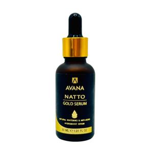 Suero Avana Natto Gold con Oro de 24K, Colágeno, Antienvejecimiento, Antiarrugas, Blanqueador, Hidratante para Rostro y Cuello, Ácido Hialurónico - Product Image 1