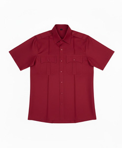 Chemise de travail pour homme, manches courtes, coton haute visibilité, impression sérigraphique, logo personnalisé, confortable, été, industrie. - Product Image 1