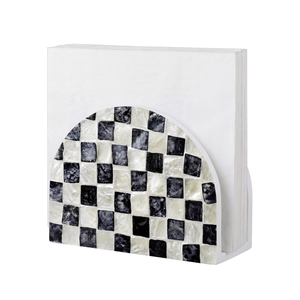 Handcrafted <b>Mother</b> of Pearl inlay Kitchen Napkin Holder Upright Paper Napkin Storage Wholesale Price from Vietnam - Product Image 2