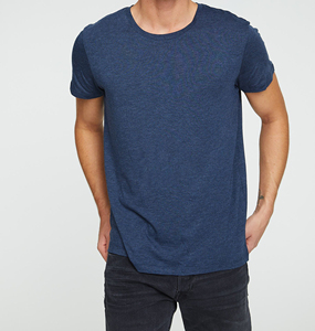 Camiseta de Manga Corta con Cuello Redondo, 100% Algodón, Estilo Urbano, Corte Holgado, Transpirable, Tejido de Punto, OEM, Nuevas Llegadas, Camiseta de Algodón Suave - Product Image 2