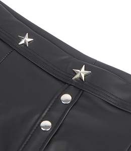 Pantalones Cortos de Hombre de Cuero Genuino de Alta Calidad, de Secado Rápido, Tejidos, Diseño Moderno, Estilo Urbano - Product Image 4