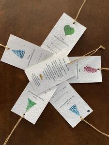 Handmade <b>Paper</b> Hang Tags for Wedding Invitations <b>Biodegradable</b> Plantable Gift Tags for Wedding Favors Labels for Eco Packaging - Product Image 2